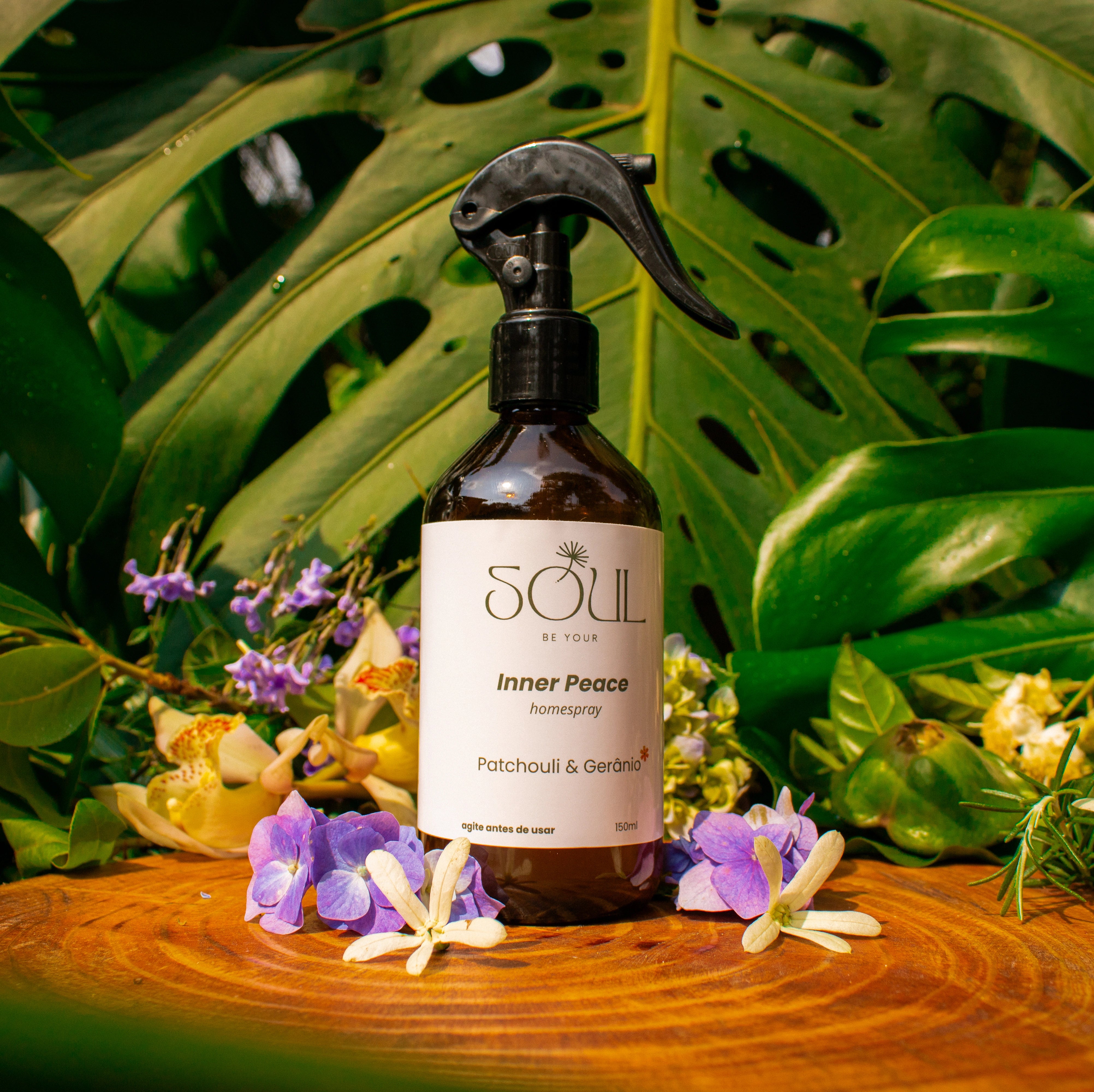 Home Spray Natural Aromaterapia -  Patchouli & Gerânio 150ml